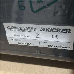 Kickers CX Amplifier with Black Finish